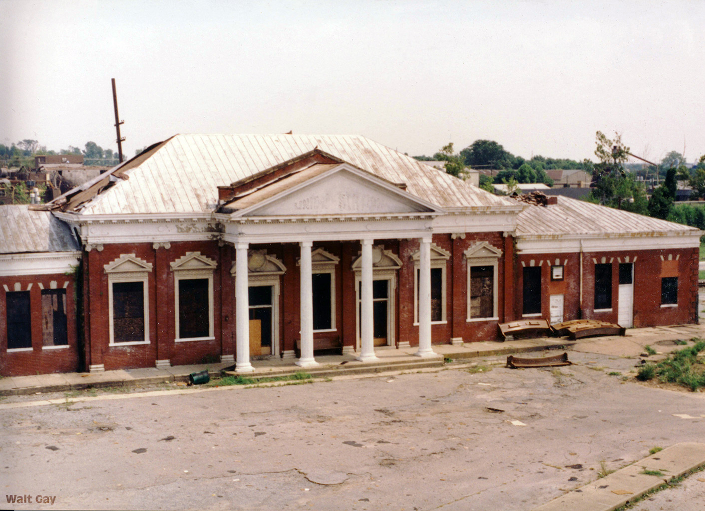 Union Station after the tornado of 1993